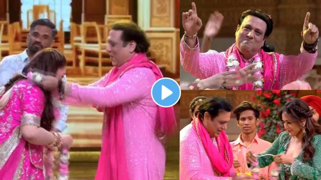 bollywood actors govinda married again after 37 years with sunita madhuri dixit sunil shetty witnesses special moment video viral