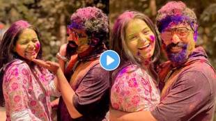 Satvya Mulichi Satavi Mulgi fame Titeeksha Tawde and Siddharth Bodke celebrate first holi 2024 after marriage video viral