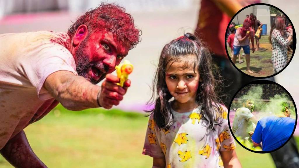 IPL 2024 Rohit Sharma Celebrating Holi With Wife and Daughter Shared Video on Instagram