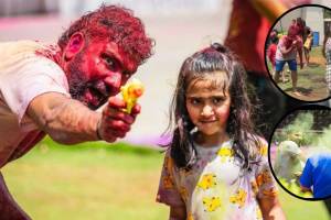 IPL 2024 Rohit Sharma Celebrating Holi With Wife and Daughter Shared Video on Instagram