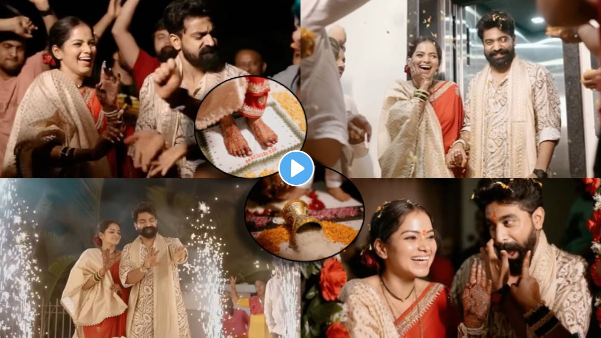 Satvya Mulichi Satavi Mulgi fame titeeksha tawade gruhpravesh video viral