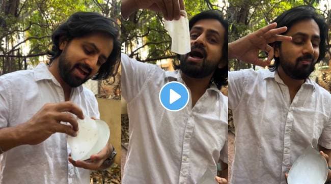 marathi actor Shashank Ketkar After many months, went to Pune home with his wife and son video viral