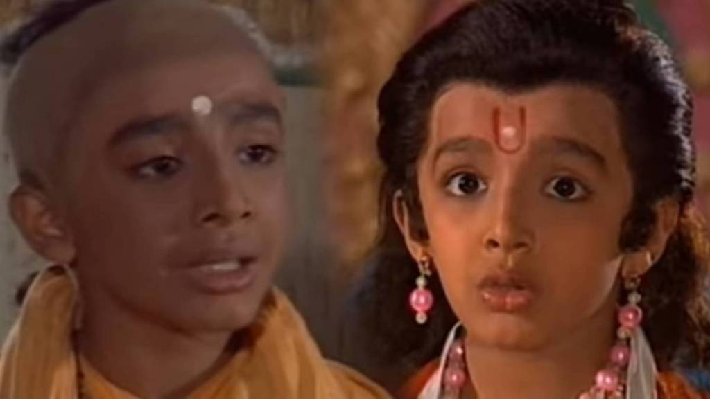 Majhya Navaryachi Bayko fame actor mihir Rajda played Bhakt Pralhad and Young Sudama in TV Serial Shri Krishna of Ramanand Sagar