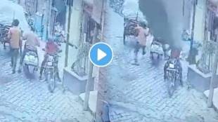 House roof suddenly fell on the bike rider Shocking Video