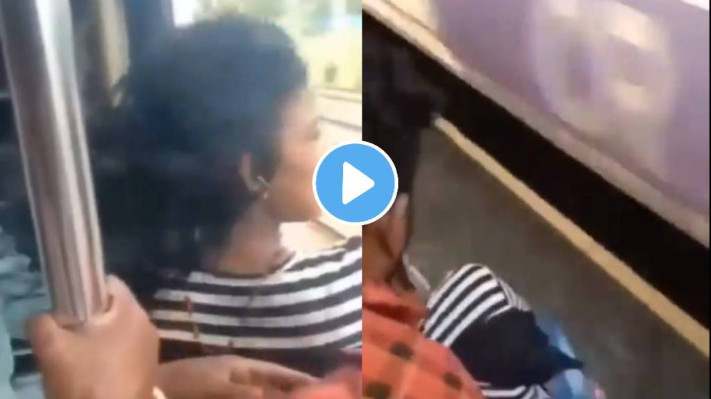 Man saved life of a girl who fell from running train shocking video