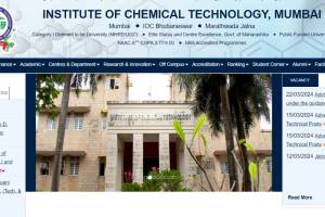 Institute of Chemical Technology ICT Mumbai recruitment Apply Online 113 vacancies are available to fill posts