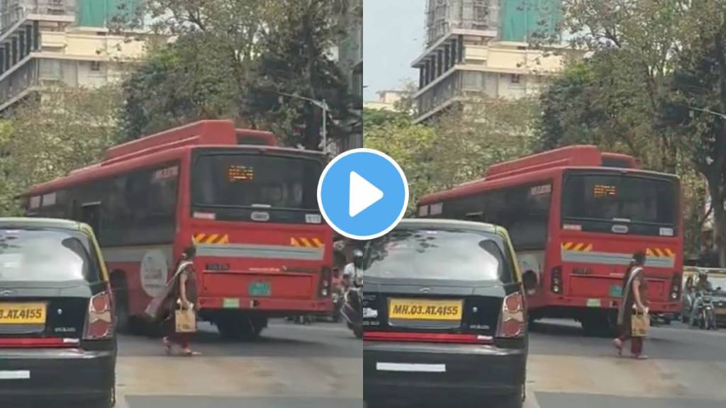 Viral Video Shows Reckless Driving Of BEST Bus Driver dangerous driving skills on road of Mumbai