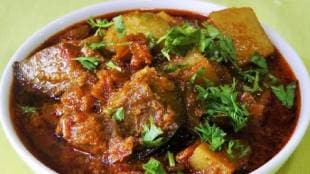 Fry Vang Batata Rassa Bhaji Recipe In Marathi
