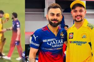 IPL 2024 Sameer Rizvi Removed His Cap While Handshaking Virat Kohli