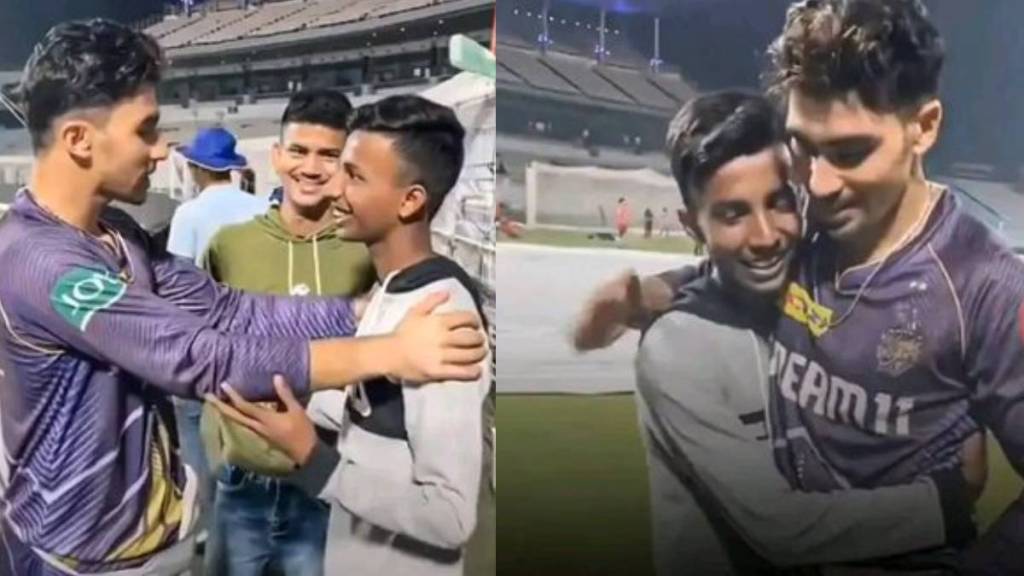 IPL 2024 Rahamanullah Gurbaz Gifts Batting Gloves to Young Fan at Eden Gardens