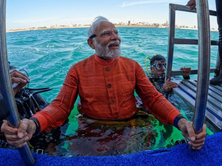 PM modi in Dwarka _ 5