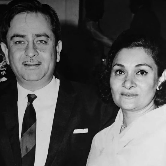 Raj Kapoor and His Wife Krishna Kapoor 