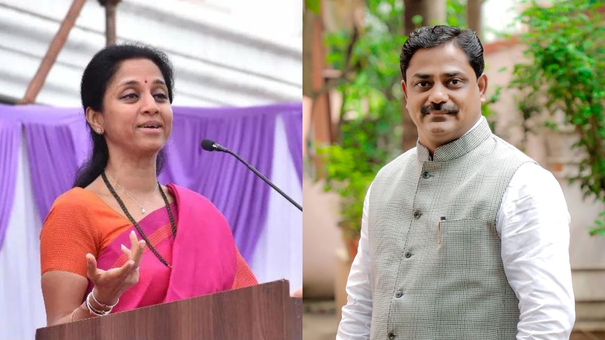 Bhor MLA Sangram Thopte with MP Supriya Sule