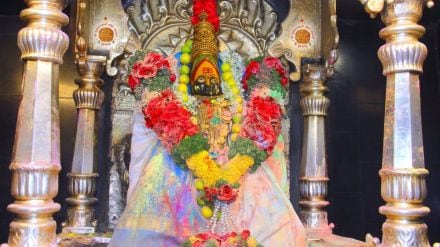Rangpanchami was celebrated in Tuljabhavani temple in a devotional atmosphere