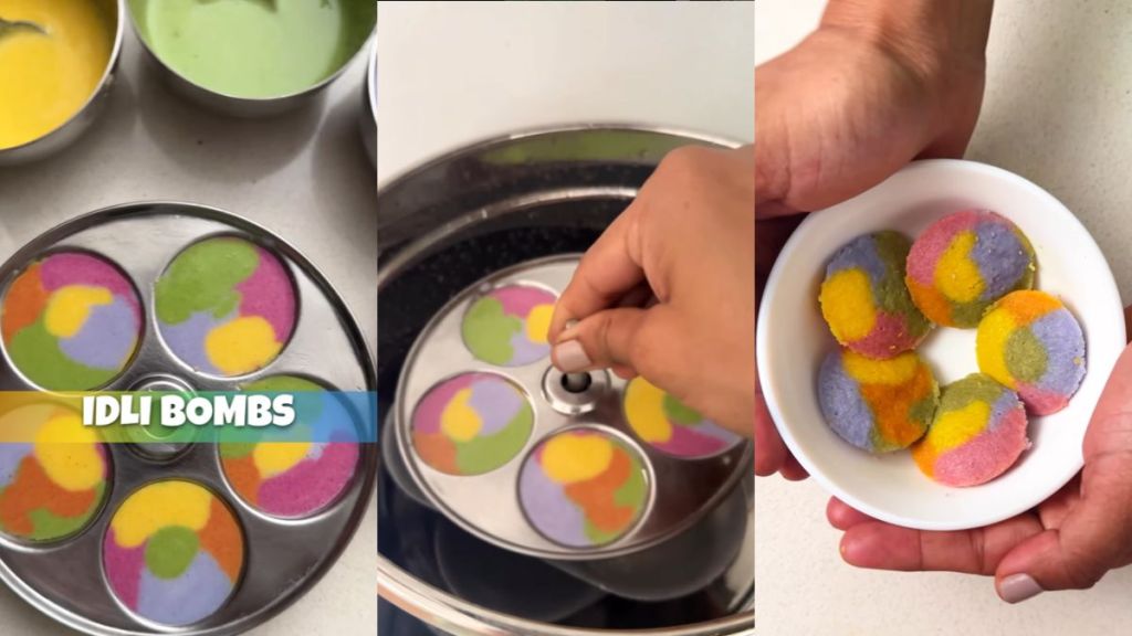 Viral Holi color idli recipe