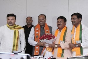 BJP leaders in Gadchiroli