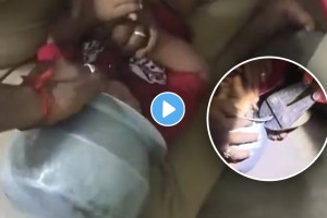 18 month old baby head stuck in vessel viral video