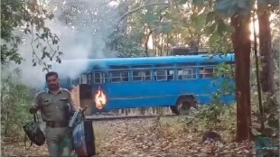 Fire Breaks Out, State Transport Bus, Gadchiroli, driver, conductor Prompt Action, Disaster, Prevent,