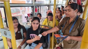 thane municipal transport, tmt bus, conductor