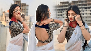 Gautami Patil shared Holi look in white organza saree photos viral