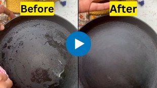 how to clean sticky pan hack