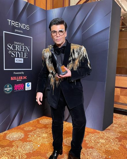 Karan Johar pinkvilla award tiger glasses look photos viral 