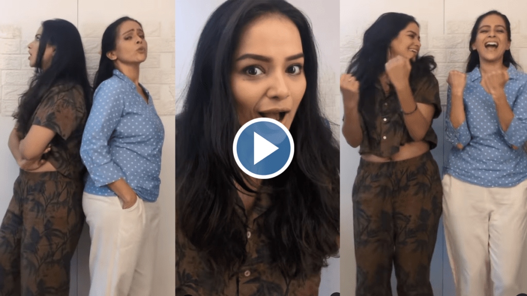 Titeeksha Tawade Aishwarya Narkar dance video viral being netra rupali from Satvya Mulichi Satavi Mulgi