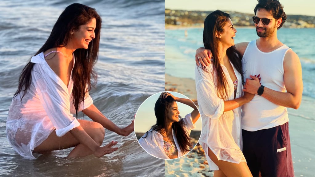 Pooja sawant shared bikini photos honeymoon with husband siddhesh chavan