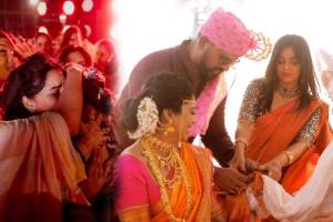 prarthana behere tie knot of pooja sawant and siddhesh chavan