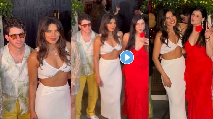 priyanka chopra nick jonas attended mannara chopra birthday