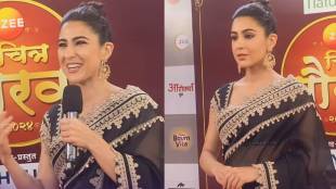 sara ali khan arrived at zee chitra gaurav puraskar