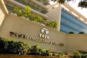 The shares of TCS down by 2 percent