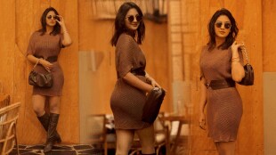 Tejashree Pradhan shared brown dress look on instagram photos went viral