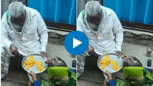 this is true love old couple eating in one plate