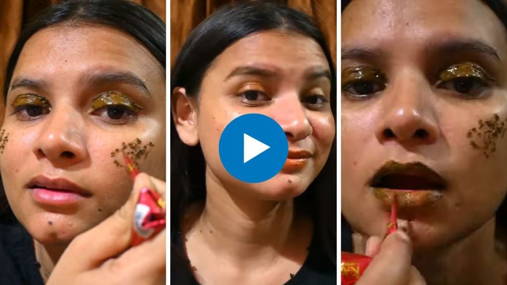 viral heena makeup video