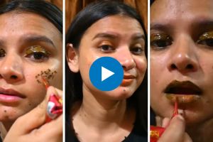 viral heena makeup video