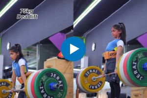 9 year old deadlifting 75 kg viral video