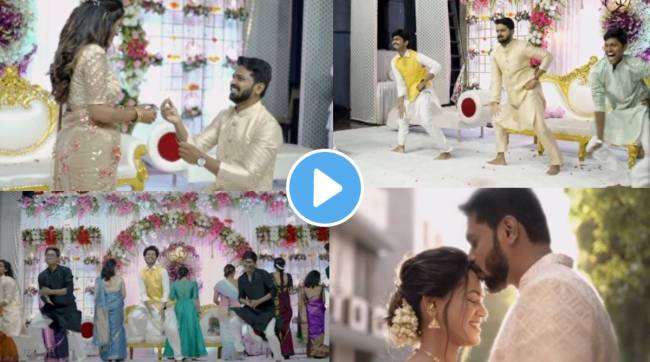 Saara Kahi Tichyasathi Fame Actor Abhishek Gaonkar first engagement video viral