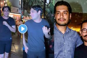 aamir khan son junaid khan spot in a makeup video viral