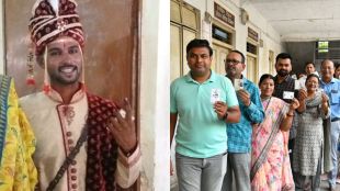 Amravati Lok Sabha Constituency man done voting before wedding at amravati