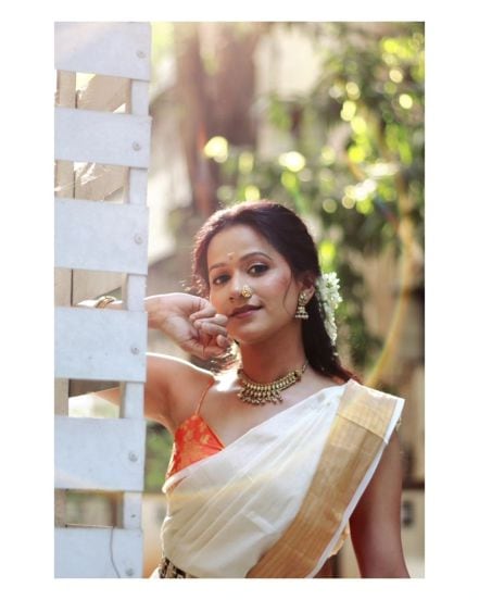 Ashwini Kasar South Indian Look