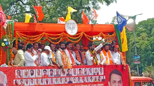 BJP filed nomination papers for Solapur and Madha in show of strength