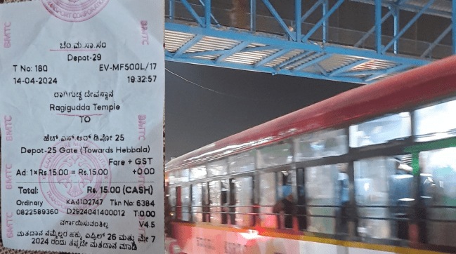 Bengaluru man’s post on BMTC bus conductor