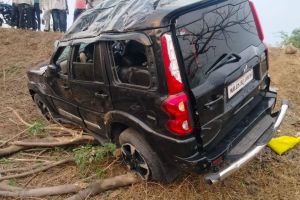 Horrific accident to speedy Scorpio 3 dead 5 injured in buldhana