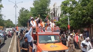 Chief Minister Eknath Shindes rally to campaign for Mahayuti candidate Rajshree Patil Mahale