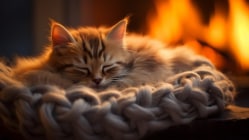 खेळता खेळता मांजरीने चुकून मालकाच्या घराला लावली आग! ११ लाखांचे सामान जळून खाक