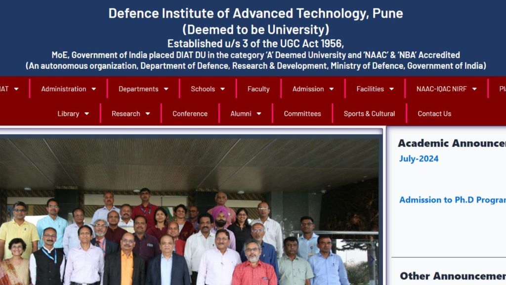 Defence Institute of Advanced Technology pune jobs