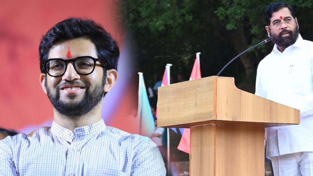 Eknath Shinde and Aditya thackeray