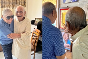 98 year old man's reunion with younger brother