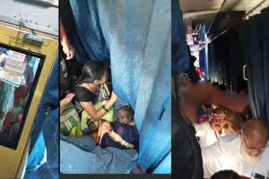 Passenger shares video of Kashi Express’s overcrowded coach.
